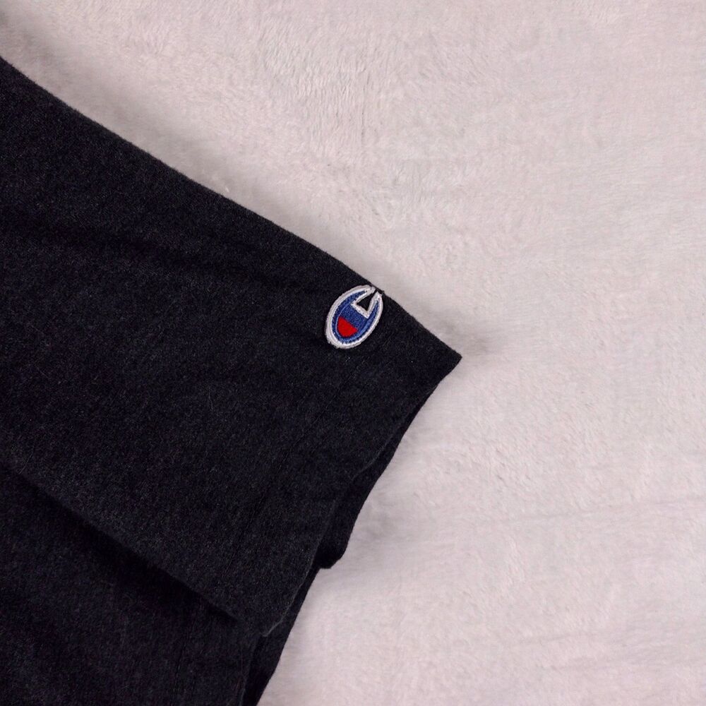 Champion Men's Graphic Tee, 2XL‎ Charcoal Gray Embroidered Logo Crewneck - Picture 4 of 8